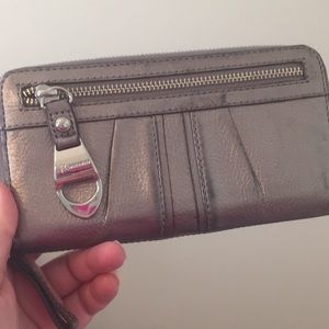 B. Makowsky Silver Wallet